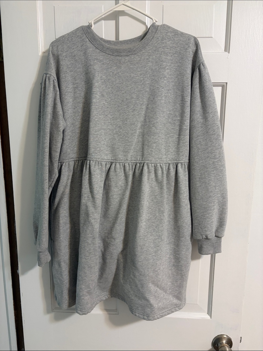 American Eagle Light Heather Gray Crewneck Sweaterdress